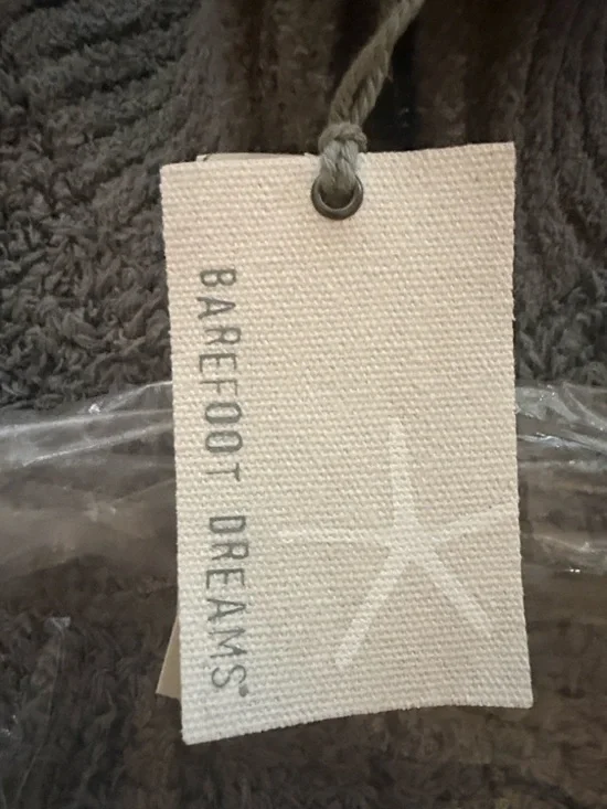 Barefoot Dreams Women's Charcoal Sherpa Crewneck Pullover - Picture 8 of 13